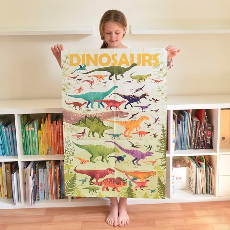Dinosaurs Educational Poster with Stickers Dinosaurs Educational Poster with Stickers