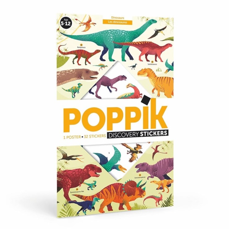 Dinosaurs Educational Poster with Stickers Dinosaurs Educational Poster with Stickers