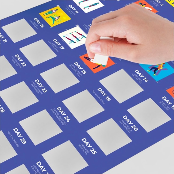 30 Day Challenge Poster Exercise