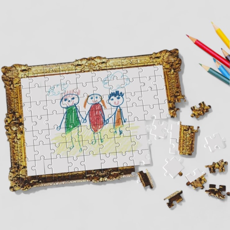 Framed Personalised Drawing Puzzle