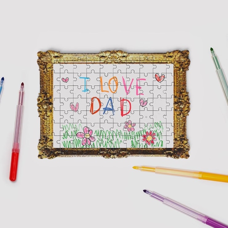 Framed Personalised Drawing Puzzle Framed Personalised Drawing Puzzle