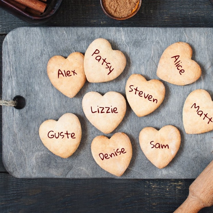 Personalised Heart Cookie Kit Personalised Heart Cookie Kit