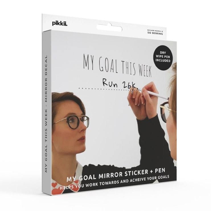 'My Goal This Week' Mirror Sticker and Pen