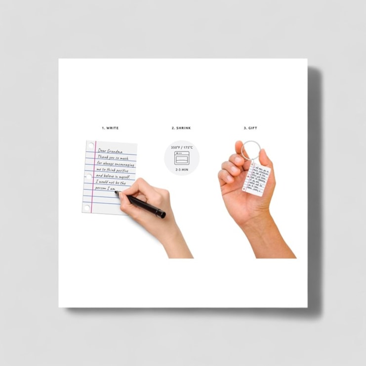 Personalised Little Letter Shrink Keyring Kit Personalised Little Letter Shrink Keyring Kit