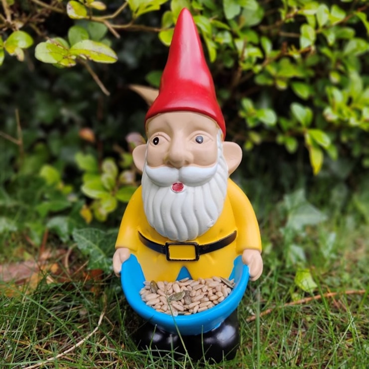 Naughty Garden Gnome Bird Feeder | Nibble my bits! Naughty Garden Gnome Bird Feeder | Nibble my bits!