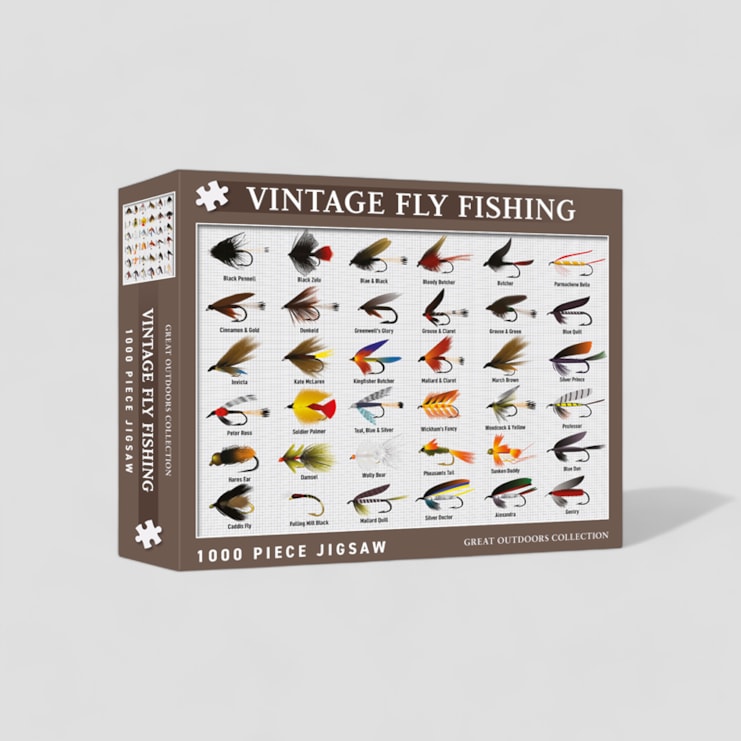 Vintage Fly Fishing Jigsaw Vintage Fly Fishing Jigsaw