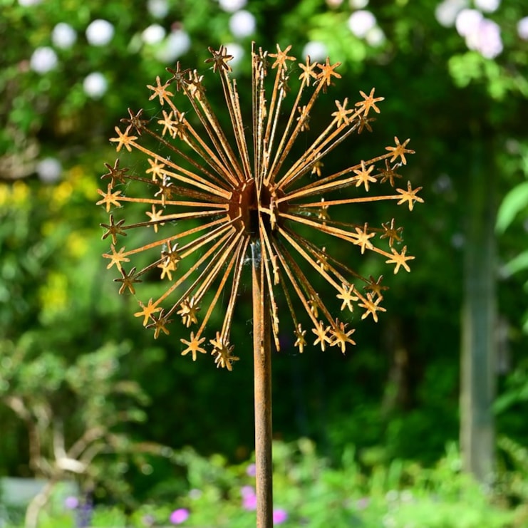 Rusty Metal Allium Flower