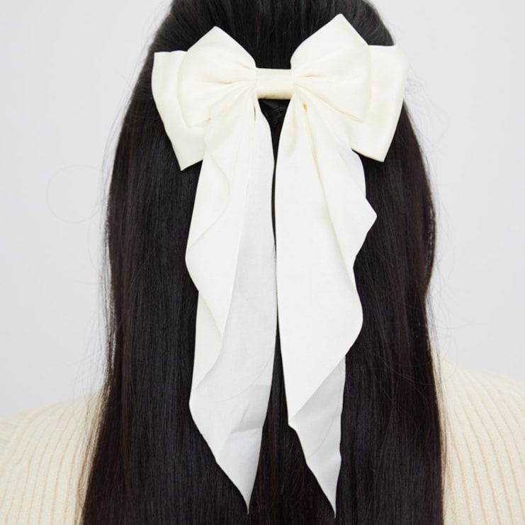 Satin Flowy Bow Clip | Available In 3 Colours Satin Flowy Bow Clip | Available In 3 Colours