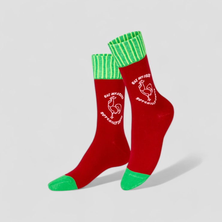 Hot Sauce Novelty Socks