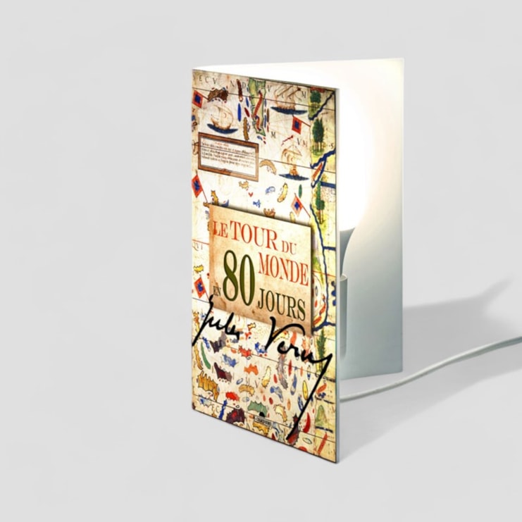 Book Lamp - Le Tour De Monde En 80 Jours Book Lamp - Le Tour De Monde En 80 Jours
