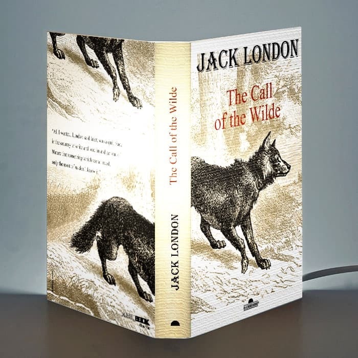Book Lamp - Jack London, The Call Of The Wilde Book Lamp - Jack London, The Call Of The Wilde