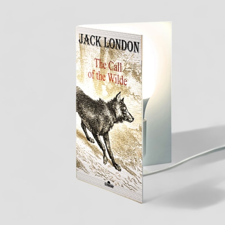 Book Lamp - Jack London, The Call Of The Wilde Book Lamp - Jack London, The Call Of The Wilde