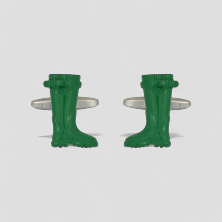 Green Wellies Cufflinks Green Wellies Cufflinks