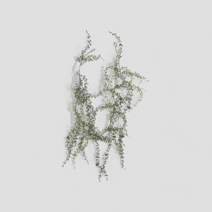 Abigail Ahern Artificial Snowy Pinecone Garland Abigail Ahern Artificial Snowy Pinecone Garland