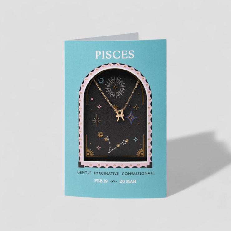 Horoscope Necklace Card