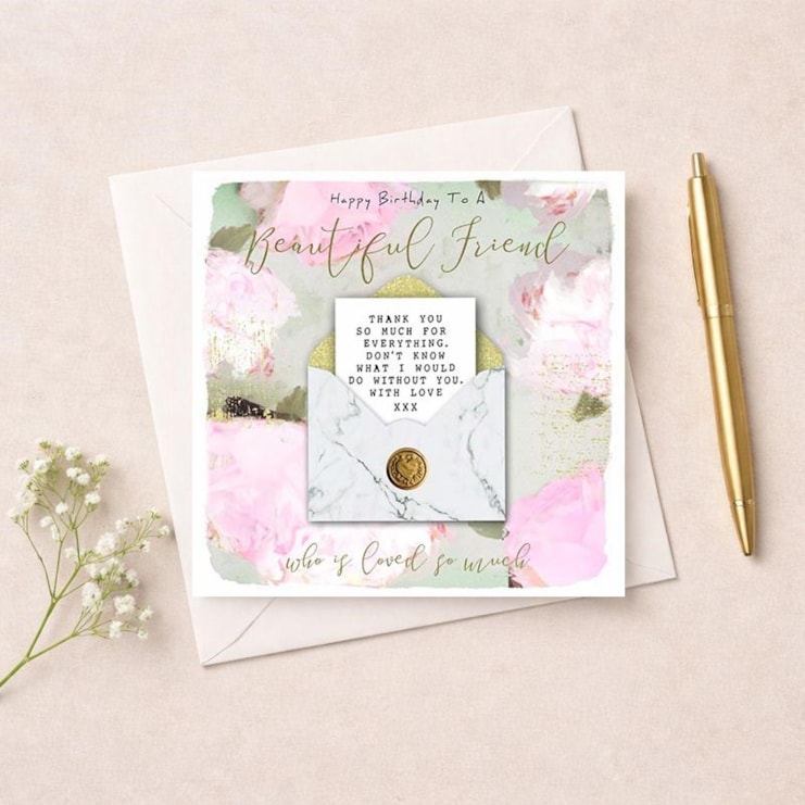 Birthday Card - Beautiful Friend Birthday Card - Beautiful Friend