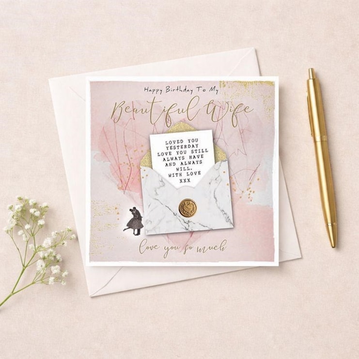 Birthday Card - Beautiful Wife Birthday Card - Beautiful Wife