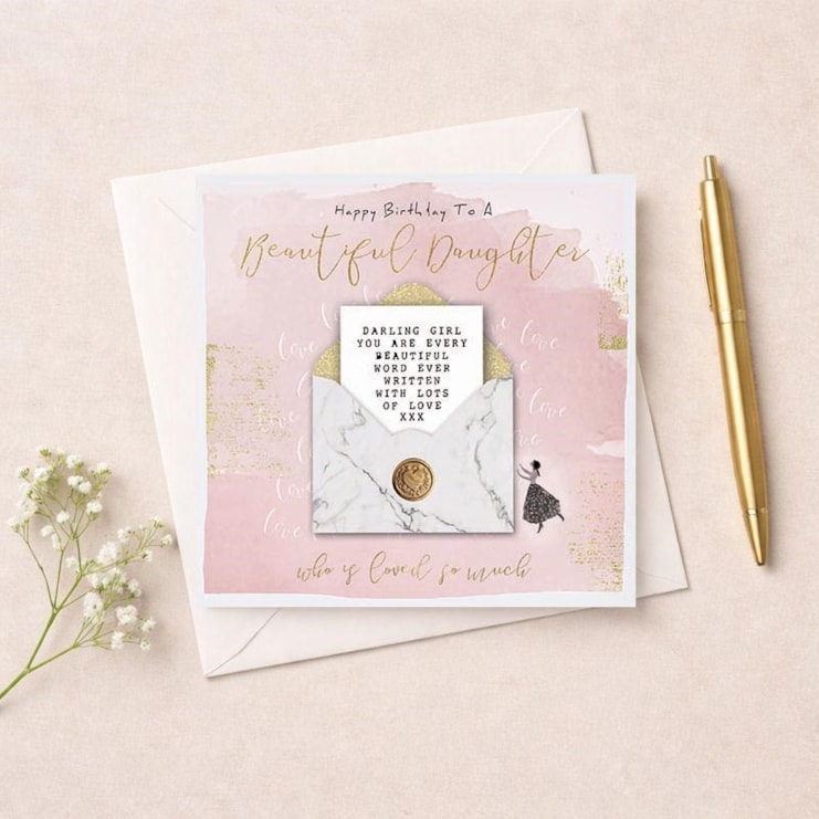 Birthday Card - Beautiful Daughter Birthday Card - Beautiful Daughter