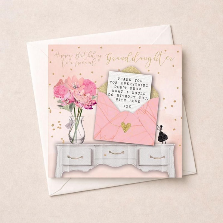 Birthday Card - A Special Granddaughter Birthday Card - A Special Granddaughter