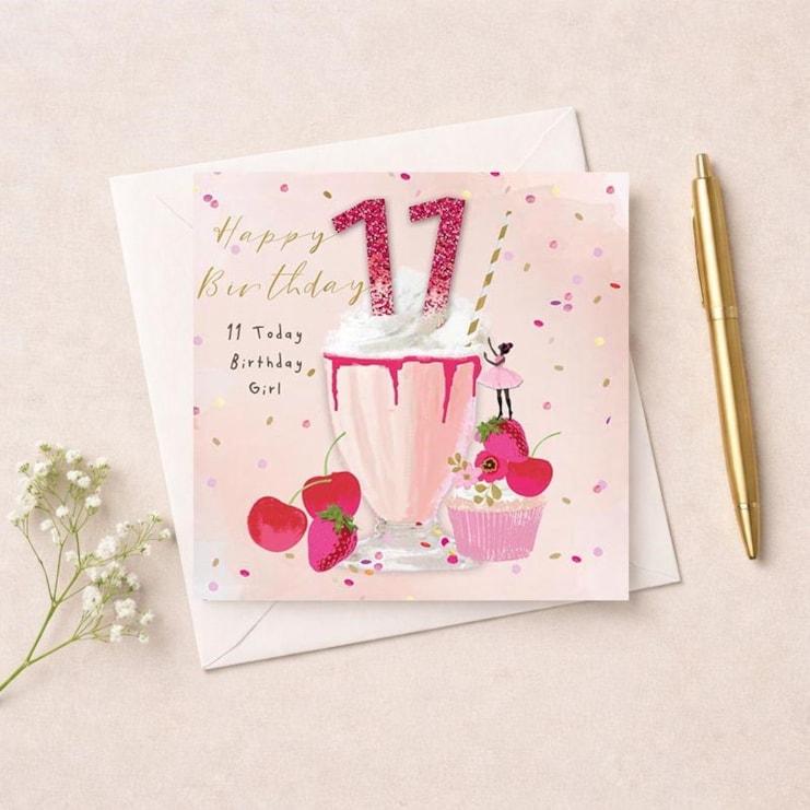 Age 11 Birthday Card - Yummy Birthday Treat Age 11 Birthday Card - Yummy Birthday Treat