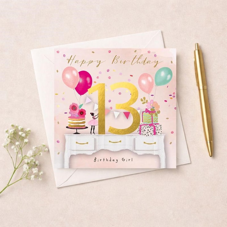 Age 13 Birthday Card - Birthday Party