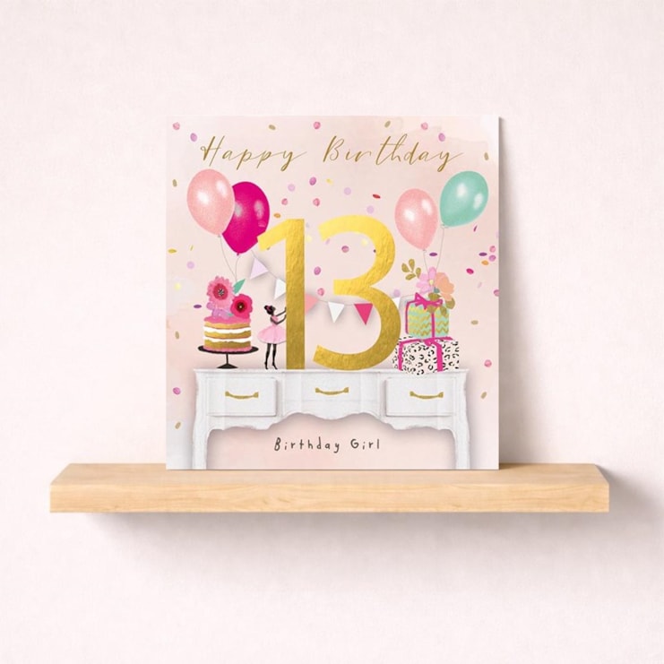 Age 13 Birthday Card - Birthday Party Age 13 Birthday Card - Birthday Party
