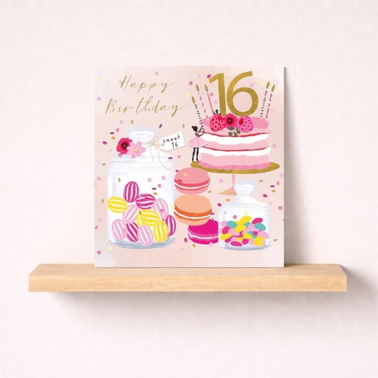 Age 16 Birthday Card - Sweet Treats