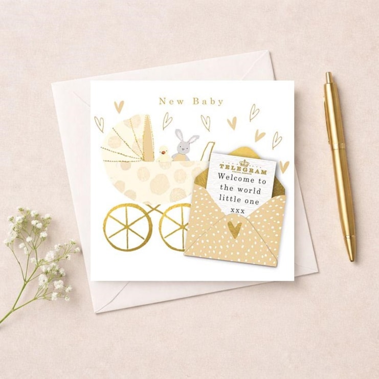 New Baby Card - Pram
