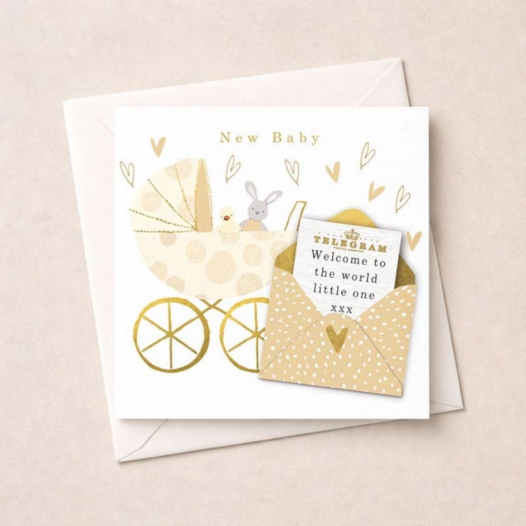 New Baby Card - Pram