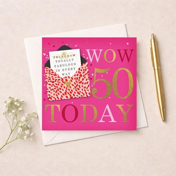 Age 50 Birthday Card - Yay 50 Today Age 50 Birthday Card - Yay 50 Today