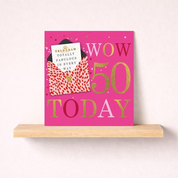 Age 50 Birthday Card - Yay 50 Today