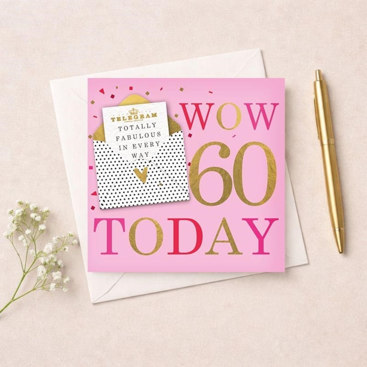 Age 60 Birthday Card - Yay 60 Today Age 60 Birthday Card - Yay 60 Today
