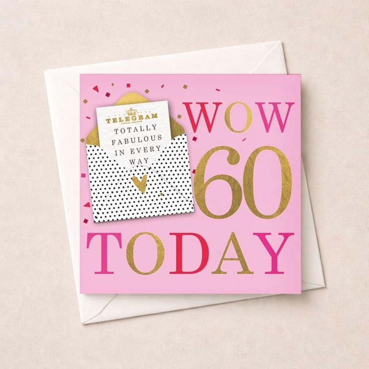 Age 60 Birthday Card - Yay 60 Today