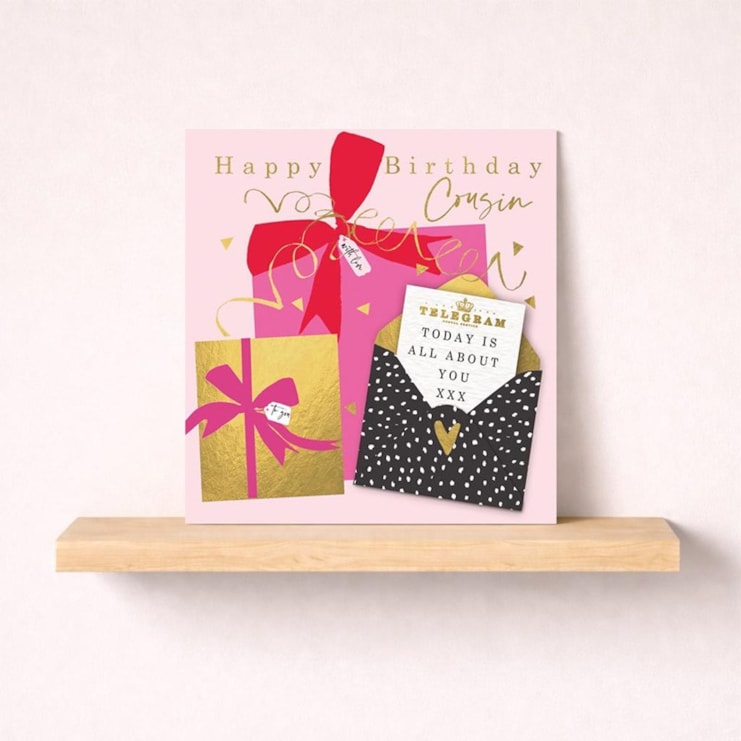 Cousin Birthday Card - Birthday Presents