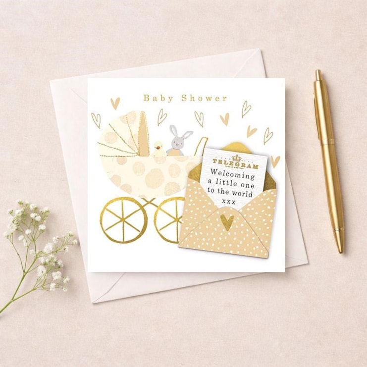 Baby Shower Card - Welcome Little One Baby Shower Card - Welcome Little One