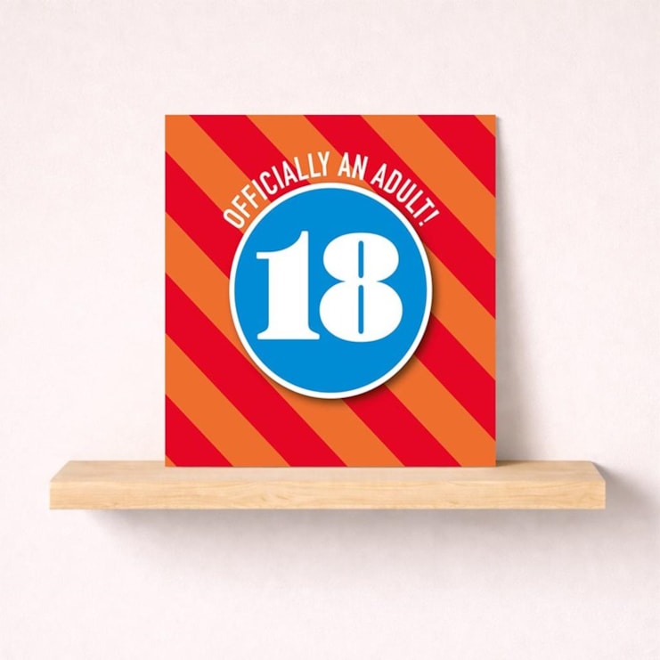Beermat Age 18 Card - 18 Officially An Adult Beermat Age 18 Card - 18 Officially An Adult