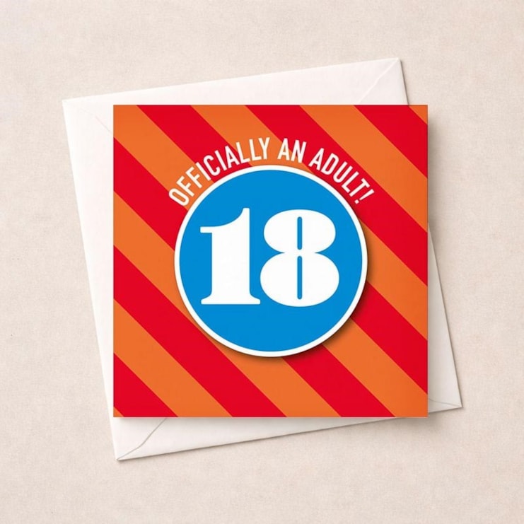 Beermat Age 18 Card - 18 Officially An Adult