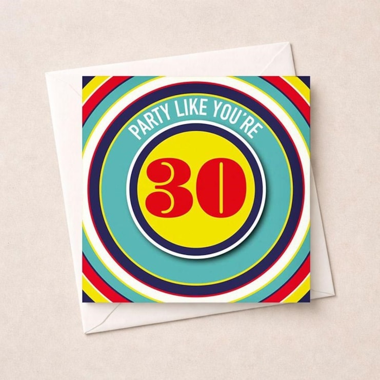 Beermat Age 30 Card - Party Like You're 30 Beermat Age 30 Card - Party Like You're 30