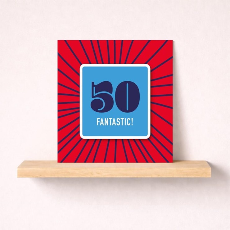 Beermat Age 50 Card - 50 Fantastic Beermat Age 50 Card - 50 Fantastic