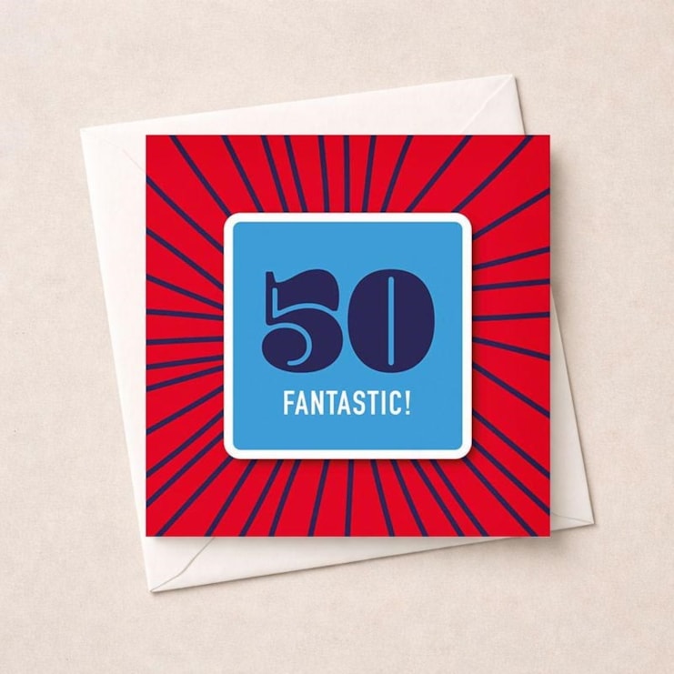 Beermat Age 50 Card - 50 Fantastic Beermat Age 50 Card - 50 Fantastic