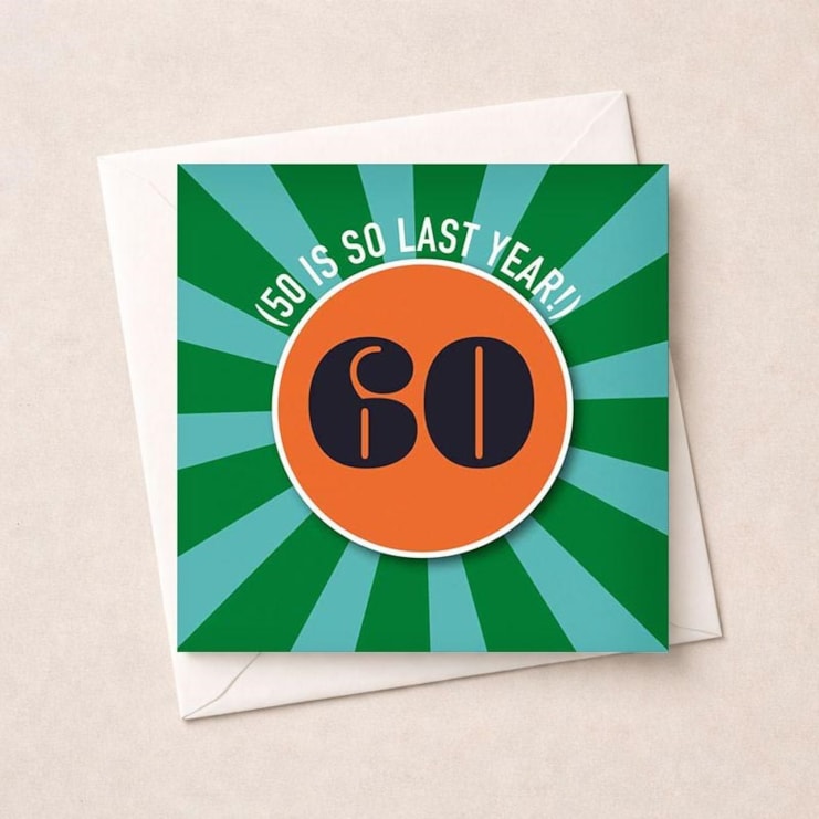 Beermat Age 60 Card - 50 Is So Last Year - 60 Beermat Age 60 Card - 50 Is So Last Year - 60