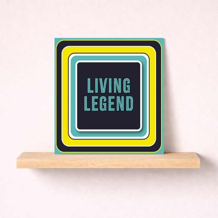 Beermat Open Card - Living Legend