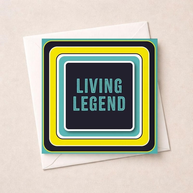 Beermat Open Card - Living Legend