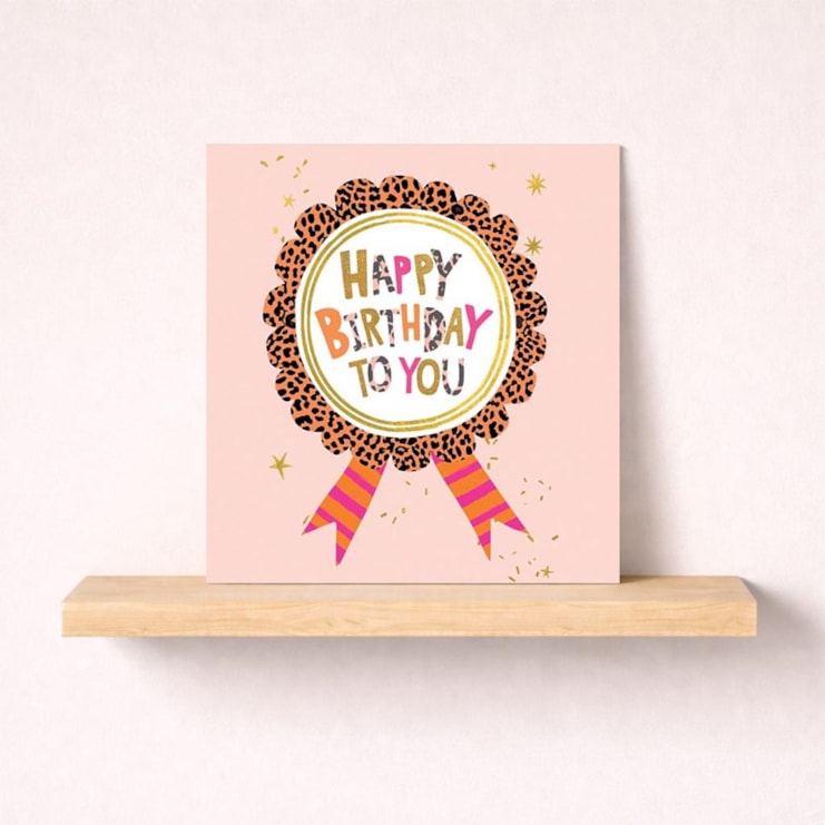 Birthday Card - Birthday Rosette