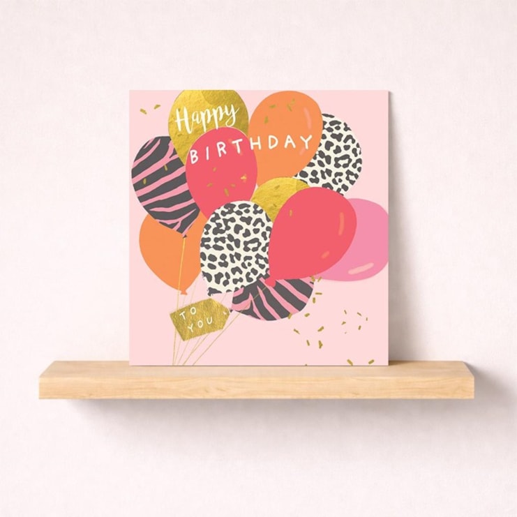 Birthday Card - Bunch Of Balloons