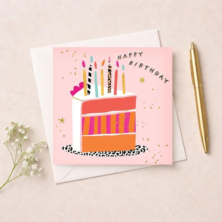 Birthday Card - Slice Of Birthday Cake