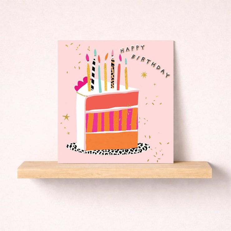 Birthday Card - Slice Of Birthday Cake