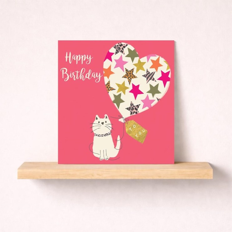 Birthday Card - Cute Cat Birthday Card - Cute Cat