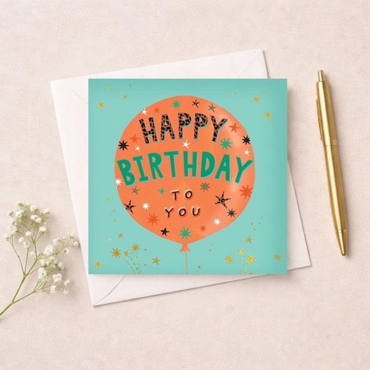 Birthday Card - Birthday Balloon