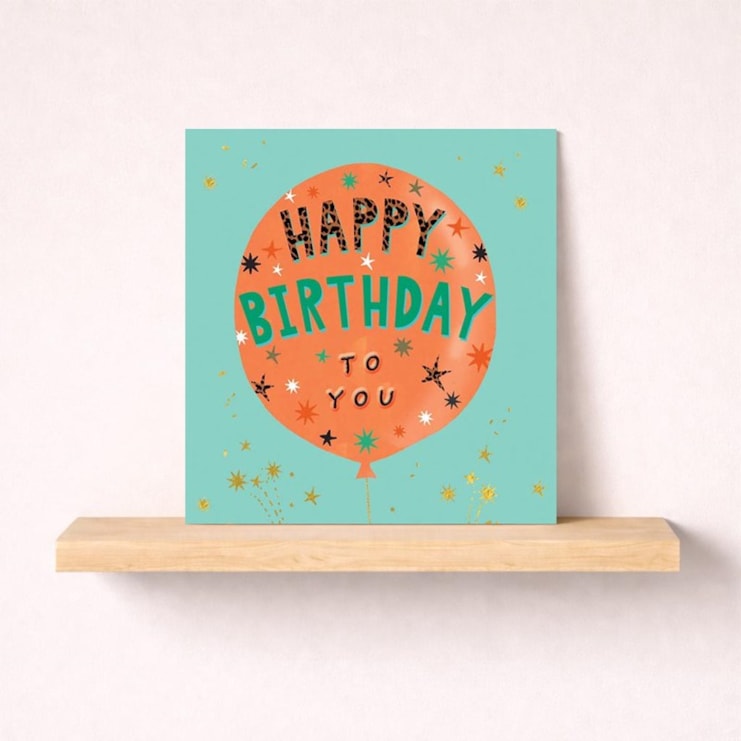 Birthday Card - Birthday Balloon Birthday Card - Birthday Balloon